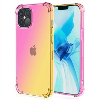 For iPhone 14 Pro Max 6.7 inch Gradient Design Shock Absorption TPU Soft Edge Bumper with Reinforced Corners Protective Cover