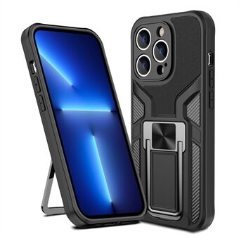 Armor Series for iPhone 14 Pro Max 6.7 inch Car Mount Magnetic Attraction PC + TPU Protective Cover Hidden Kickstand Drop-proof Case