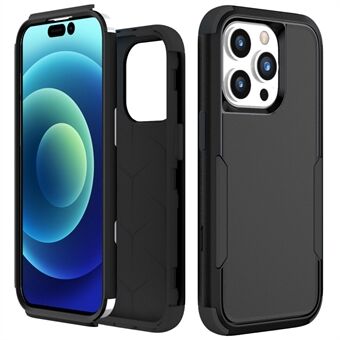 For iPhone 14 Pro Max 6.7 inch Commuter Series 3-in-1 Phone Back Case TPU + PC Shockproof Cover