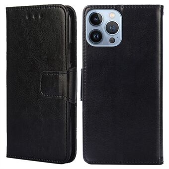 For iPhone 14 Pro Max 6.7 inch Textured PU Leather Folio Flip Case Magnetic Clasp Stand Wallet Protective Phone Cover