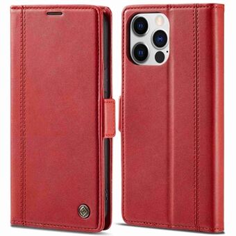 LC.IMEEKE for iPhone 14 Pro Max 6.7 inch PU Leather Phone Stand Cover Double Magnetic Clasps Drop-proof Case with Wallet