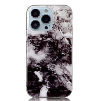 For iPhone 14 Pro Max 6.7 inch Marble Pattern IMD TPU Case Anti-scratch Mobile Phone Cover