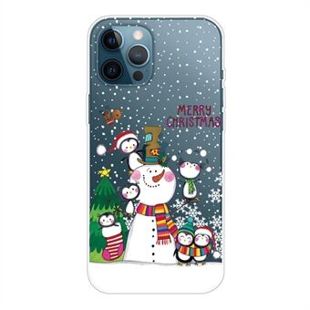 For iPhone 14 Pro Max Christmas Pattern Printing Mobile Phone Cover Scratch-resistant Slim TPU Case