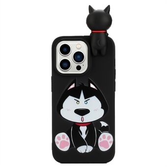 Anti-Drop Phone Case for iPhone 14 Pro Max Shockproof Case Pattern Printed Protective Phone Cover with 3D Figure