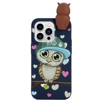 3D Figure Soft TPU Cover for iPhone 14 Pro Max, Pattern Printing Drop-proof Protective Phone Case