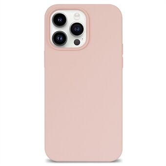 For iPhone 14 Pro Max Solid Silicone Shock-Absorb Case Soft Anti-Scratch Fiber Lining Cushion Shell Phone Cover