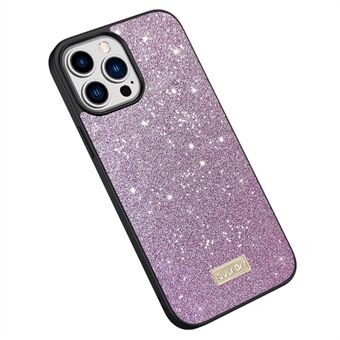 SULADA For iPhone 14 Pro Max Glitter Sequins Phone Cover PU Leather Coated PC + TPU Anti-scratch Phone Case