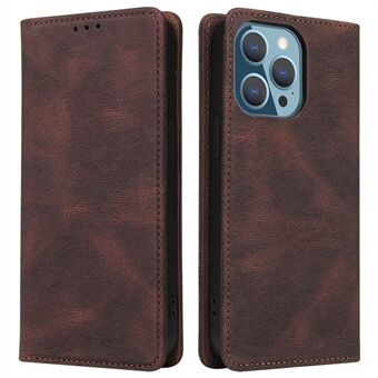 For iPhone 14 Pro Max Ultra Slim Magnetic Phone Flip Cover Drop-proof Stand Wallet PU Leather Mobile Phone Case