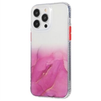 For iPhone 14 Pro Max Marble Pattern Acrylic + TPU Phone Protective Case Anti-scratch Anti-drop Back Cover