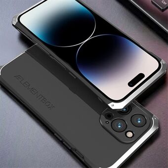 ELEMENT BOX For iPhone 14 Pro Max 3-Piece Design Hard PC Back Cover Metal Frame Shockproof Phone Case