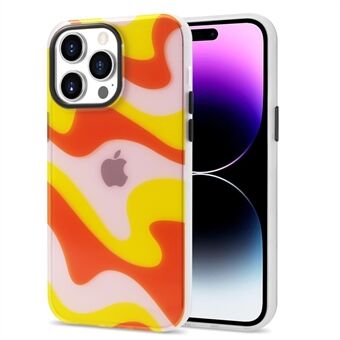 For iPhone 14 Pro Max Anti-scratch Phone Case IML Unfading Colorful Pattern PC + TPU Hybrid Cover