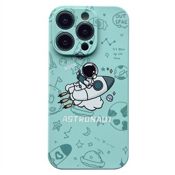 For iPhone 14 Pro Max Astronaut Pattern Smartphone Case Anti-Scratch TPU Phone Cover