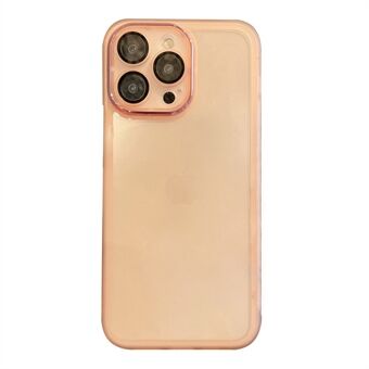 For iPhone 14 Pro Max Soft TPU Phone Cover Clear Anti-Scratch Phone Case with Built-in Camera Lens Protector