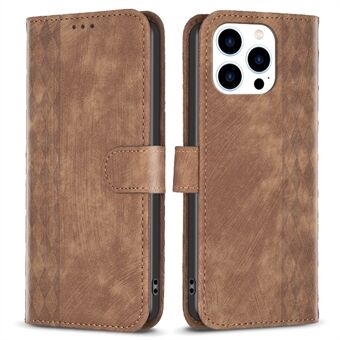 PU Leather+TPU Cover for iPhone 14 Pro Max Imprinted Pattern Wallet Adjustable Stand Flip Phone Case