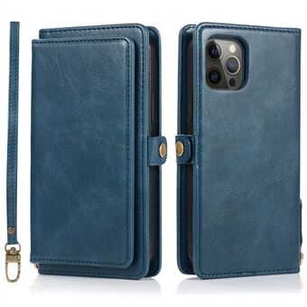 TPU+PU Leather Case for iPhone 14 Pro Max Anti-Drop Detachable 2-in-1 Phone Case Shockproof Wallet Phone Cover