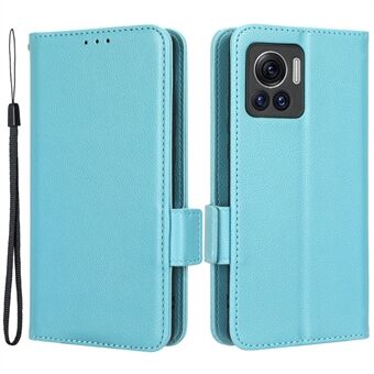 For Motorola Edge 30 Ultra 5G / Edge X / Moto X30 Pro 5G Litchi Texture Stand Case PU Leather Magnetic Clasp Phone Wallet Cover