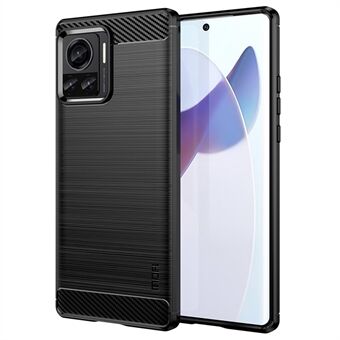 MOFI JK TPU Series-1 for Motorola Moto X30 Pro 5G / Edge 30 Ultra 5G / Edge X Brushed Surface Flexible TPU Case Carbon Fiber Texture Anti-drop Phone Cover