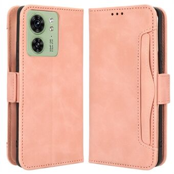 For Motorola Edge 40 5G Anti-Scratch Multiple Card Slots PU Leather Wallet Case Stand Phone Cover