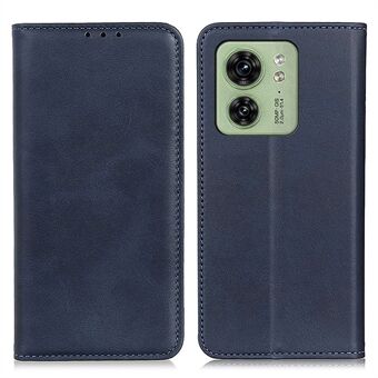 Wallet Phone Stand Case for Motorola Edge 40 5G , Shockproof Cell Phone Cover Split Leather Shell