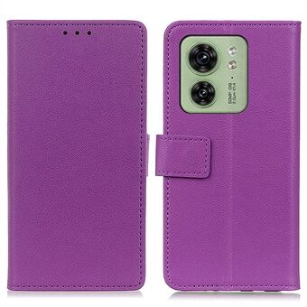 For Motorola Edge 40 5G Anti-Dust PU Leather Wallet Flip Case Stand Protective Phone Cover