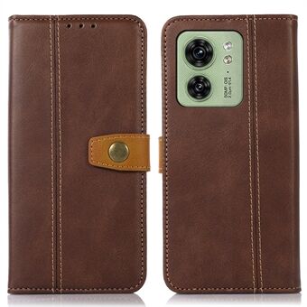 For Motorola Edge 40 5G Calf Texture Wallet Phone Case Flip Stand Cover PU Leather Shell