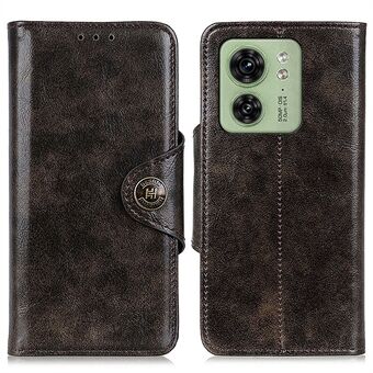 KHAZHEN For Motorola Edge 40 5G Stand Phone Case Wallet Flip Magnetic PU Leather Shell Cover