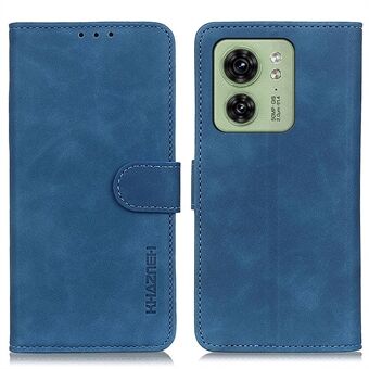 KHAZNEH For Motorola Edge 40 5G Retro PU Leather Phone Case Magnetic Clasp Wallet Stand Cover