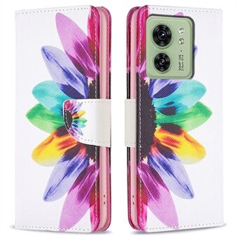 For Motorola Edge 40 5G PU Leather Pattern Printing Cover Flip Wallet Stand Phone Case