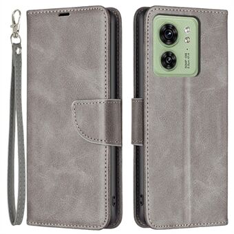 Phone Case for Motorola Edge 40 5G , Stand Solid Color Textured PU Leather Wallet Cover