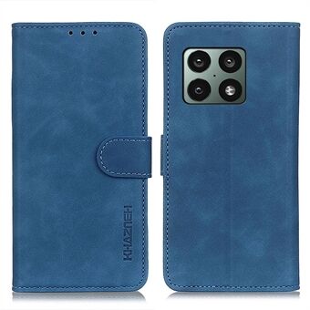 KHAZNEH Vintage PU Leather Magnetic Flip Cover Wallet Stand Full Body Protective Phone Case for OnePlus 10 Pro 5G