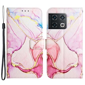 YB Pattern Printing Leather Series-5 Wallet Phone Case for OnePlus 10 Pro 5G Shockproof Phone Protector Pattern Printed PU Leather Folio Flip Cover with Stand