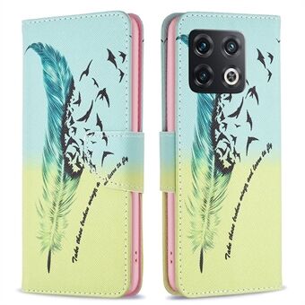 BF Pattern Printing Leather Series-1 for OnePlus 10 Pro 5G PU Leather Flip Case Imprinted Pattern Stand Wallet Magnetic Clasp Shockproof Cover