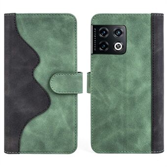 For OnePlus 10 Pro Anti-fall Shockproof Phone Protective Cover Flip Leather Case Color Splicing Stand Wallet Smartphone Shell