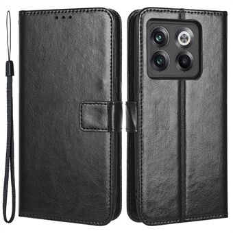 Crazy Horse Texture Case Stand for OnePlus 10T 5G / Ace Pro 5G, PU Leather + TPU Anti-wear Anti-fall Phone Wallet Shell