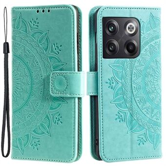 For OnePlus Ace Pro 5G / 10T 5G Shockproof Mandala Flower Pattern Imprinted Phone Case PU Leather Flip Wallet Stand Cover