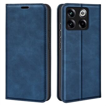 For OnePlus Ace Pro 5G / 10T 5G Skin-touch Feeling PU Leather Case Magnetic Auto-absorbed Stand Wallet Folio Flip Phone Cover