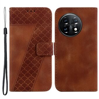 Wallet Stand Cell Phone Cover for OnePlus 11 5G , 7-Shape Imprinted PU Leather Phone Case