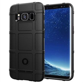 Rugged Square Grid Texture Soft TPU Anti-shock Case for Samsung Galaxy S8 SM-G950