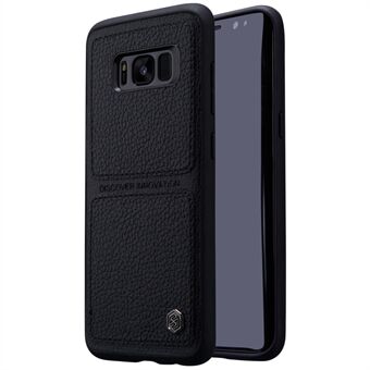 NILLKIN Burt Case Leather Coated PC TPU Combo Back Cover Mobile Protector for Samsung Galaxy S8 G950