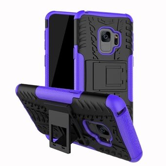 Anti-slip PC + TPU Hybrid Casing with Kickstand for Samsung Galaxy S9 G960