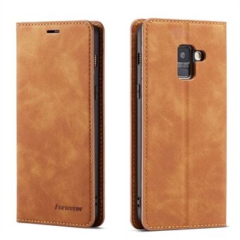 FORWENW Fantasy Series Stand Silky Touch Leather Wallet Case for Samsung Galaxy A8 (2018)