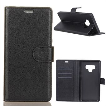 Litchi Grain Wallet Stand Leather Phone Case for Samsung Galaxy Note 9