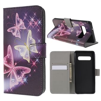 Pattern Printing Wallet Leather Flip Case for Samsung Galaxy S10