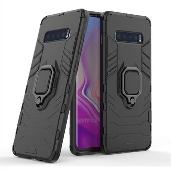 Finger Ring Kickstand PC + TPU Hybrid Case for Samsung Galaxy S10 Plus