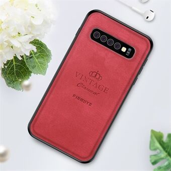 PINWUYO Honorable Series Leather + PC + TPU Hybrid Phone Cover for Samsung Galaxy S10 Plus