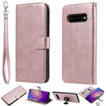 Magnetic Detachable 2-in-1 PU Leather Case for Samsung Galaxy S10 Plus