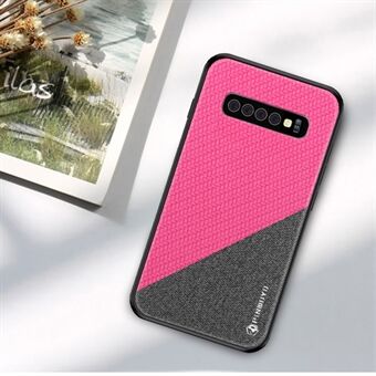 PINWUYO Honors Series Anti-drop PU Leather Coated TPU Mobile Phone Shell for Samsung Galaxy S10 Plus