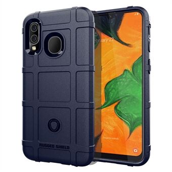 Anti-shock Square Grid Texture TPU Case for Samsung Galaxy A40