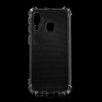 Drop-resistant Clear TPU Phone Case Back Cover for Samsung Galaxy A40