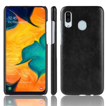 Litchi Texture PU Leather Coated PC Phone Case for Samsung Galaxy A40